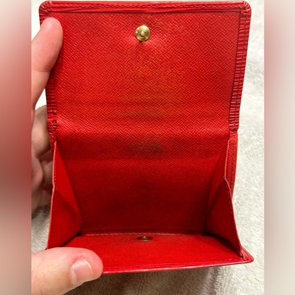 Louis Vuitton Red Epi Leather Elise Wallet - Picture 3 of 6
